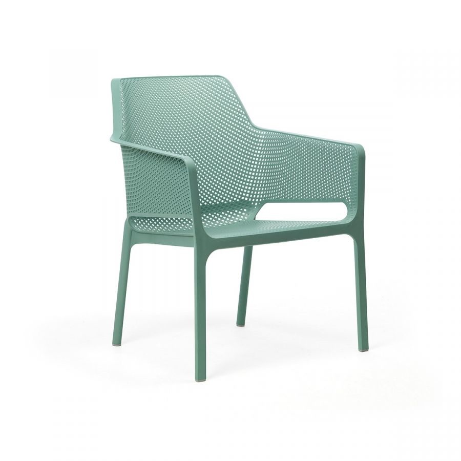 Nardi Poltrona Net Relax Salice - Impilabile in Polipropilene Fiberglass Anti-UV, Design Pluripremiato