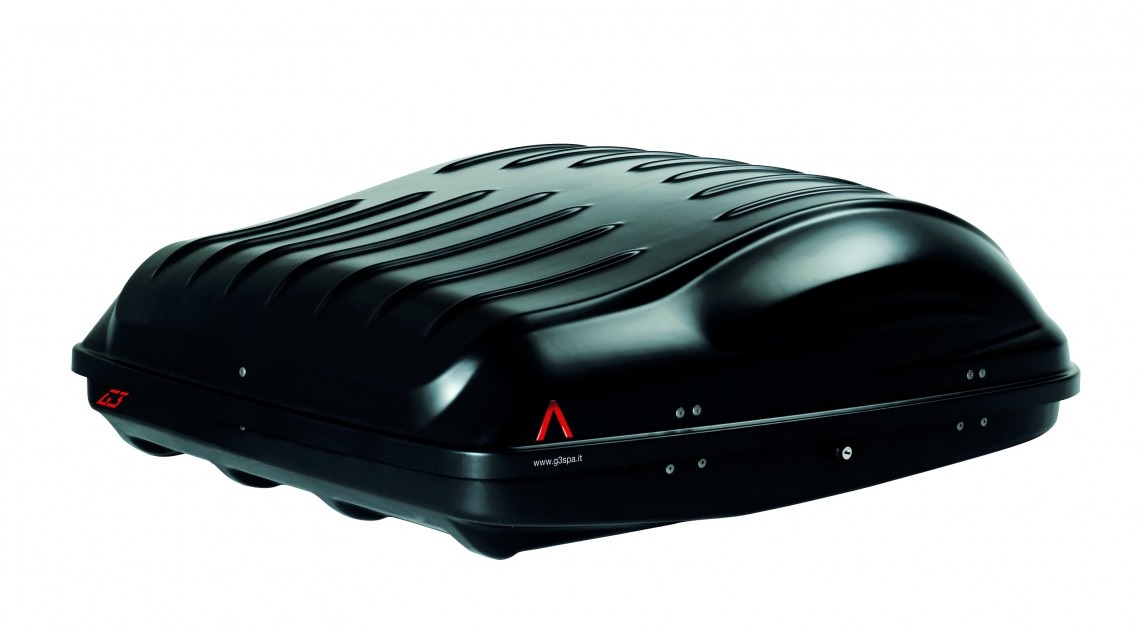 G3 Reef 390 Box Portatutto da Tetto - Capacità 335 Litri, Nero Opaco, Bilaterale