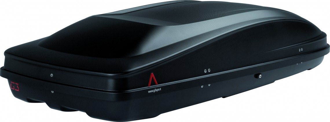 G3 Box Portapacchi da Tetto Spark 480 - 390 Litri, Nero Opaco, Dual Side