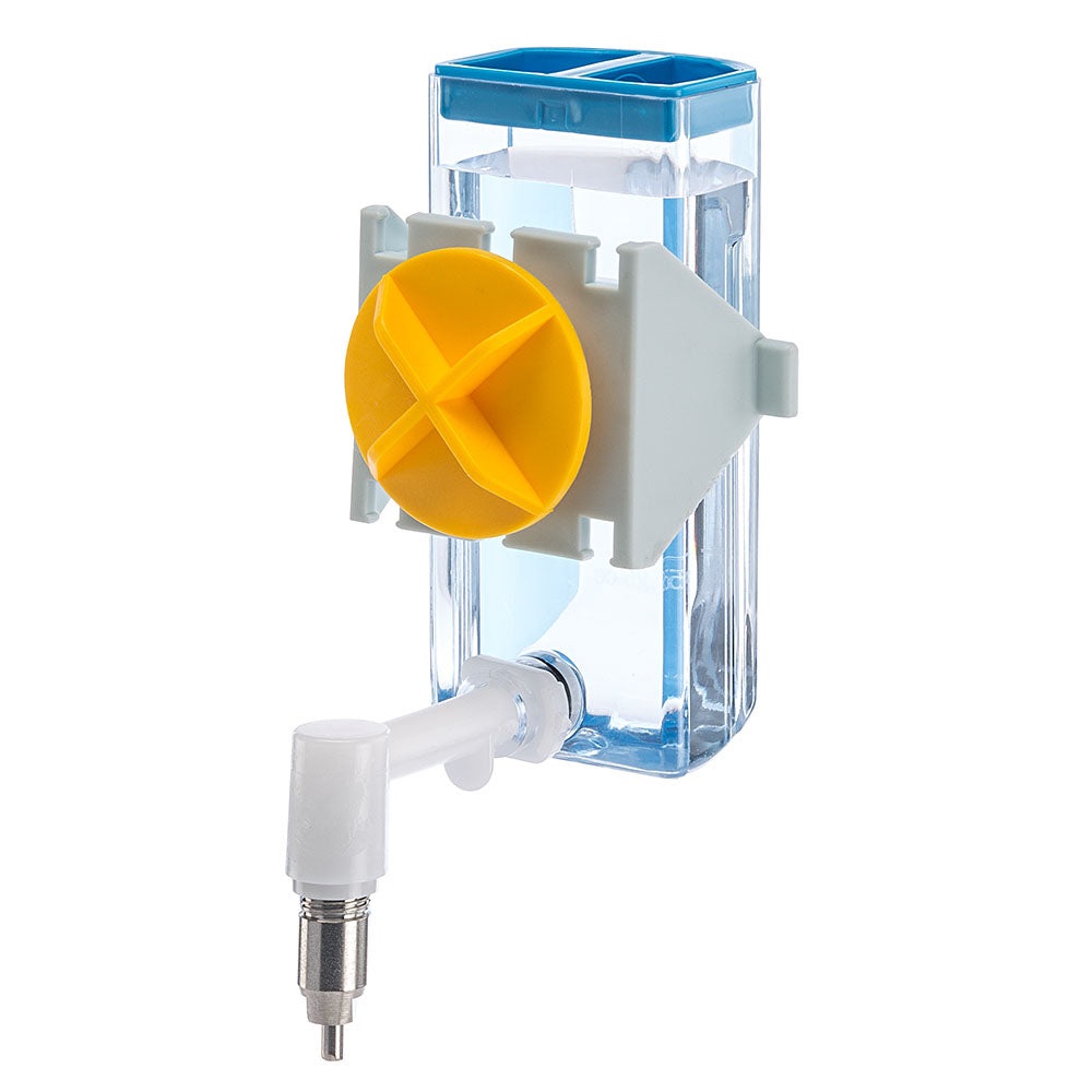 Ferplast Sippy Beverino Universale per Roditori - Capacità 100 cc, Fissaggio su Rete e Ventosa, Coperchio Apribile