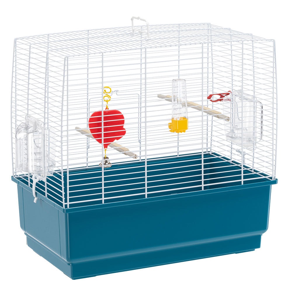 Ferplast Rekord 3 - Gabbia per Piccoli Uccelli 49x30xh48,5 cm con Accessori Inclusi