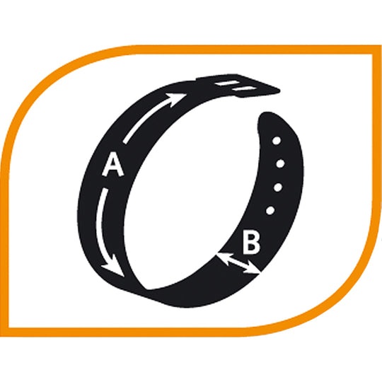 Ferplast VIP C Collare per Cani in Cuoio di Toro Marrone - Taglia C25/53, Regolabile, 45-53 cm, 25 mm