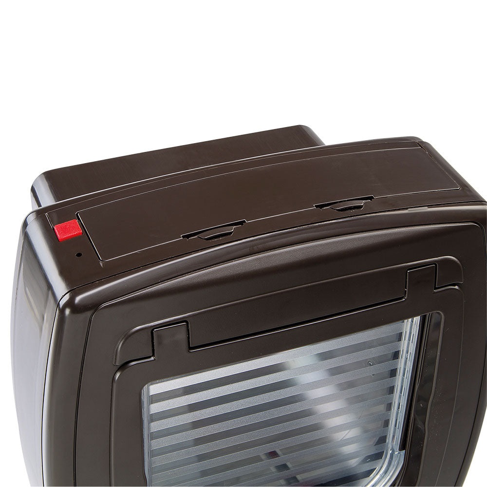 Ferplast Swing Microchip Gattaiola Universale per Cani e Gatti - 22,5 x 16,2 x 25,2 cm - Marrone - Sistema di Apertura a Microchip con 4 Modalità di Chiusura