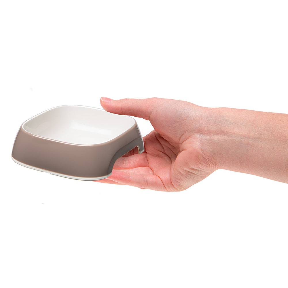 Ferplast Glam Ciotola in Plastica per Cani e Gatti - Misura XS, 0,2 L, Design Moderno e Antiscivolo, Facile da Pulire