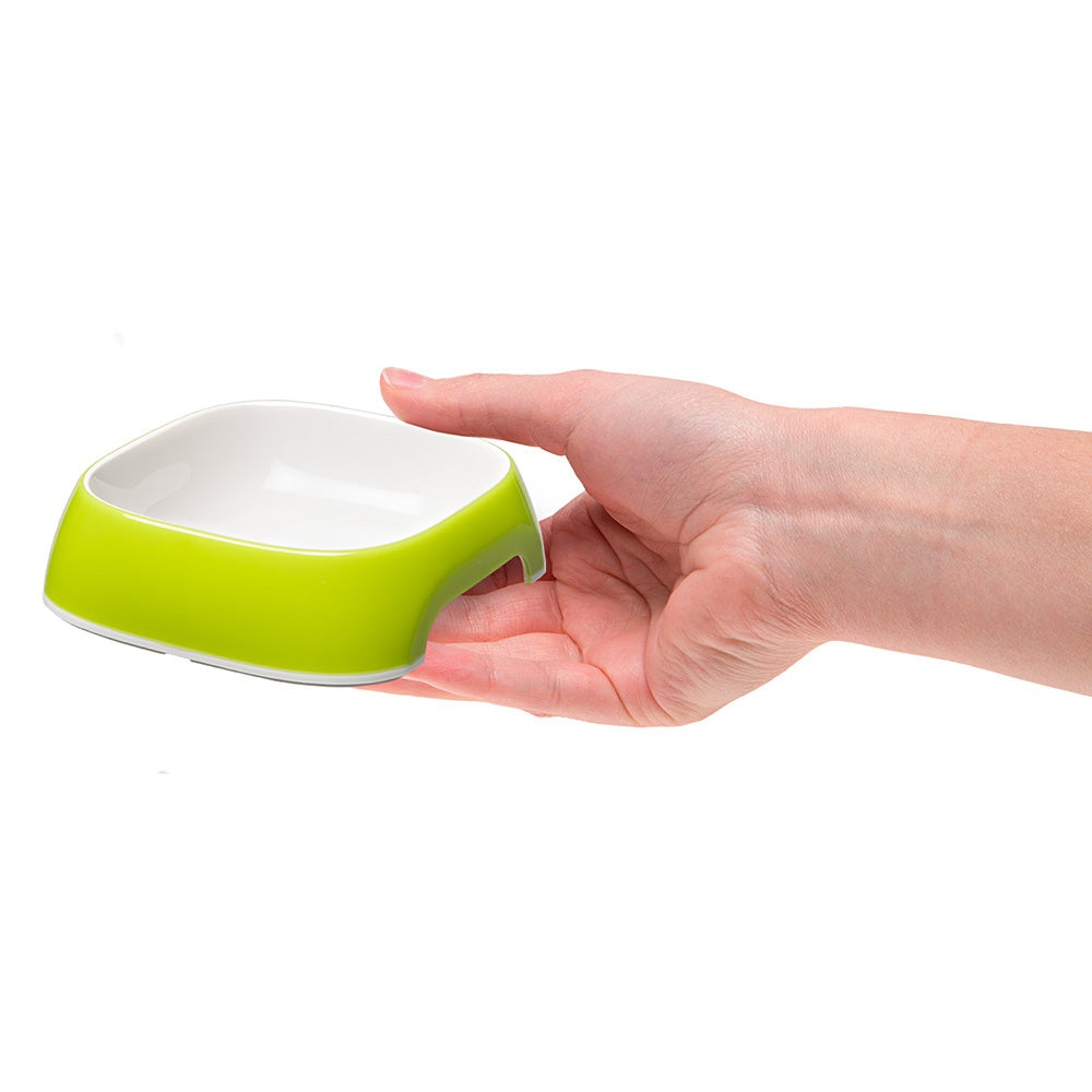 Ferplast Glam Ciotola Verde XS per Cani e Gatti - Plastica Antiscivolo, Facile da Pulire, 0,2 Litri