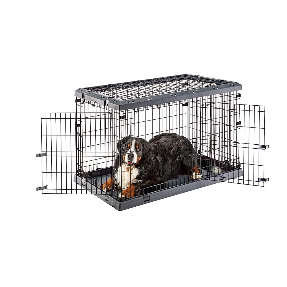 Ferplast Box Pieghevole per Cani Superior 120 - Gabbia in Metallo con Separatore e Doppia Serratura, 118 x 77 x h 82,5 cm