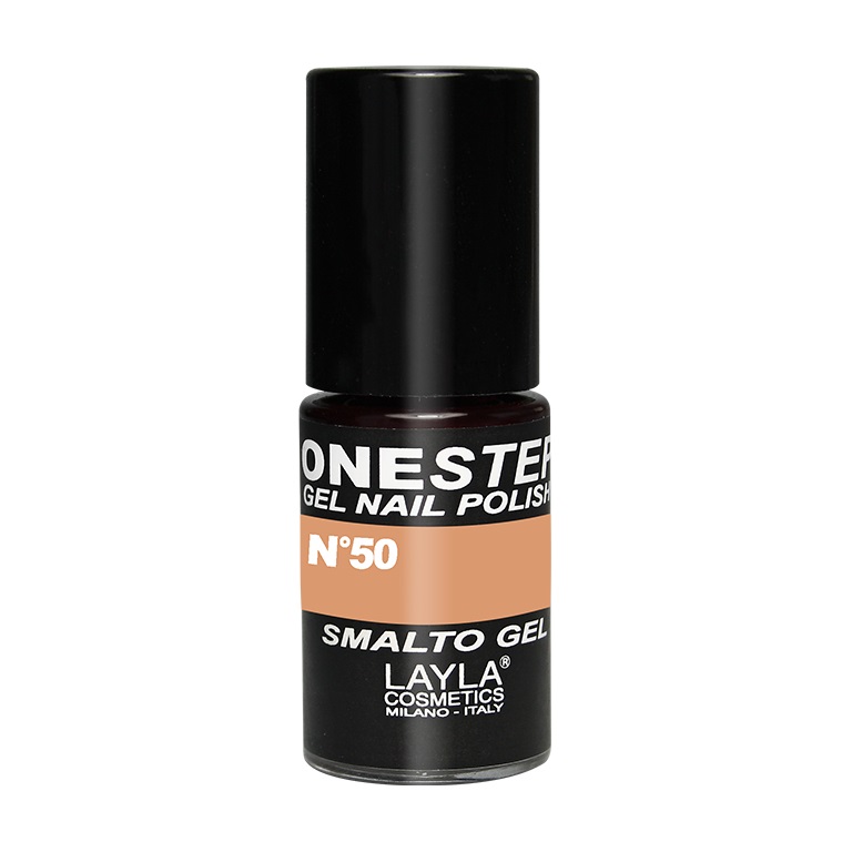 Layla Cosmetics Smalto Semipermanente in Gel 3-in-1 N.50 My Privice (Nude) 5 ml - Alta Pigmentazione, Facile Applicazione, Durata 3 Settimane