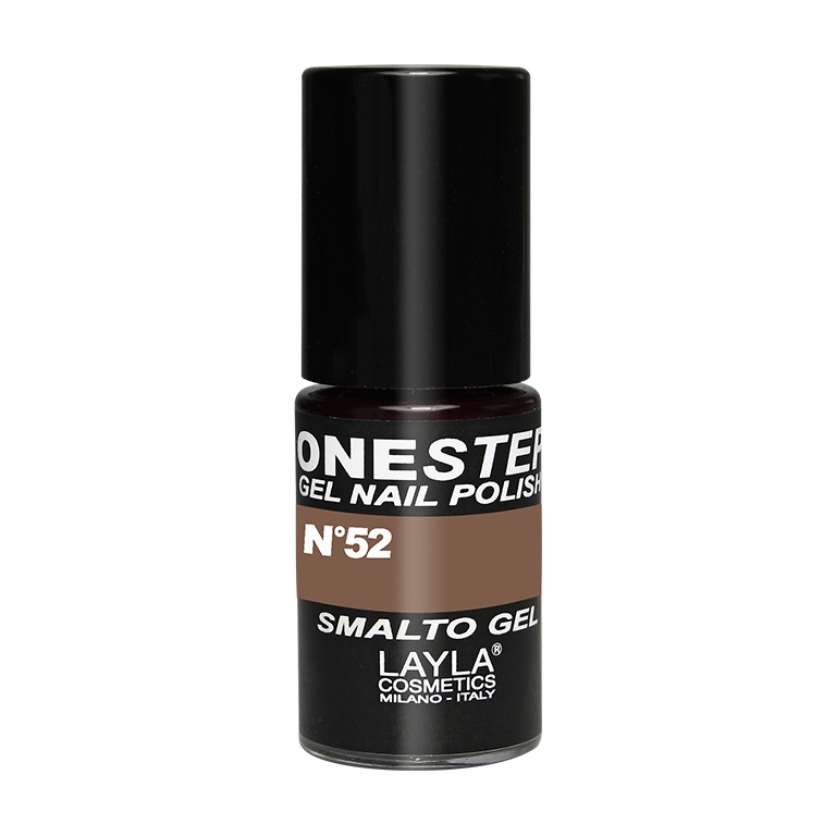 Layla Cosmetics Smalto Semipermanente in Gel 3-in-1 N.52 Secret Escape (Taupe) 5ml - Alta Pigmentazione, Durata 3 Settimane