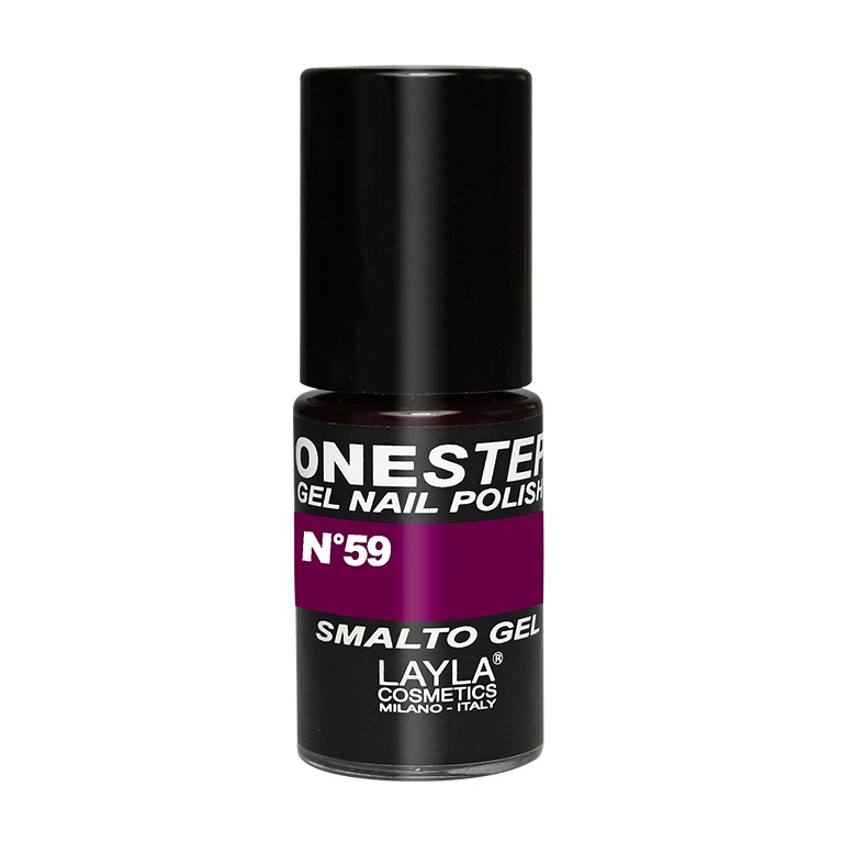 Layla Cosmetics Smalto Semipermanente in Gel 3-in-1 Berry Me N.59 5ml - Alta Pigmentazione, Applicazione Veloce e Facile, Durata 3 Settimane