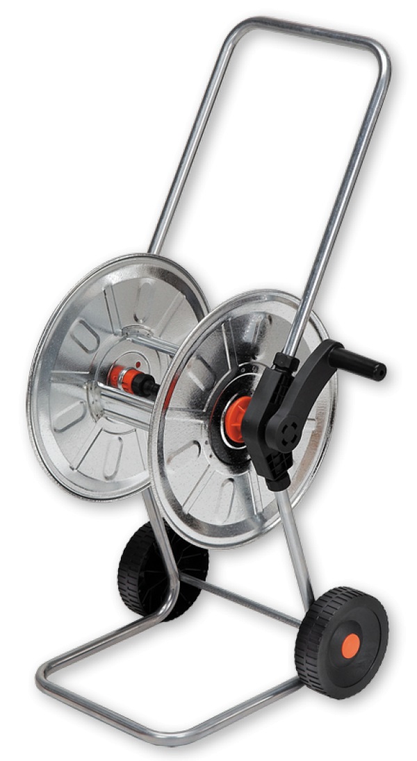 Agrati AG210 Carrello Avvolgitubo in Acciaio Zincato, 50 m di Tubo 1/2