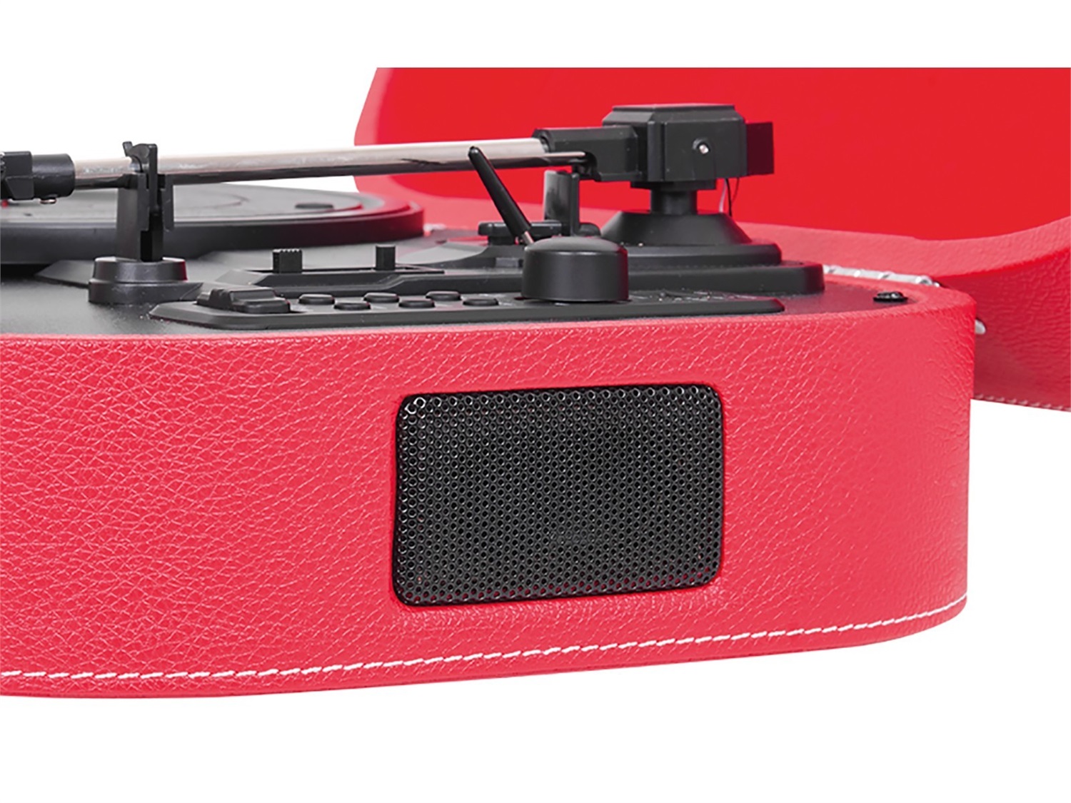 Trevi SALLY TT 1020 BT - Giradischi Portatile Bluetooth Rosso con Registrazione USB, Altoparlanti Integrati, AUX IN e Uscita RCA
