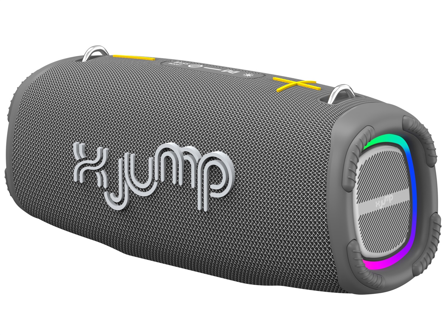 X JUMP XJ 200 Altoparlante Amplificato Wireless 90W - Bluetooth, TWS, USB, Micro SD, AUX-IN, Microfono, Resistente all'Acqua IPX5, Grigio