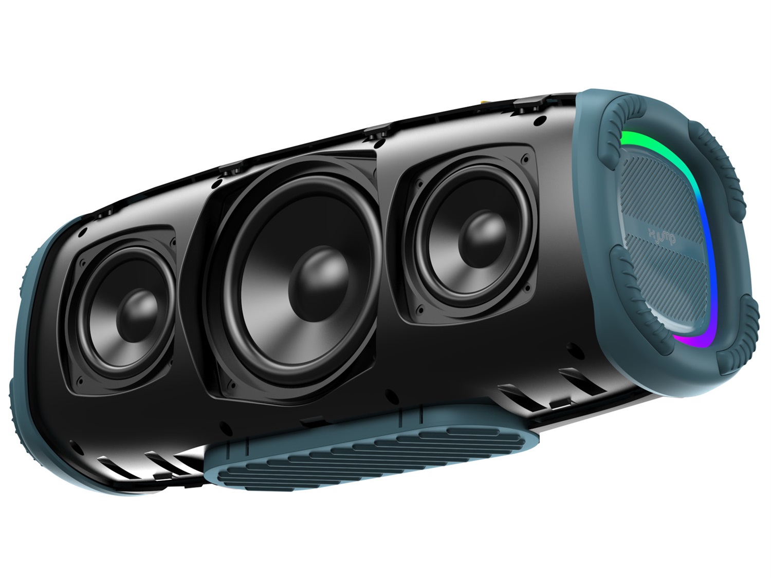 X JUMP XJ 200 Altoparlante Amplificato Wireless 90W - Bluetooth, TWS, USB, Micro SD, AUX-IN, Microfono, Resistente all'Acqua IPX5, Grigio