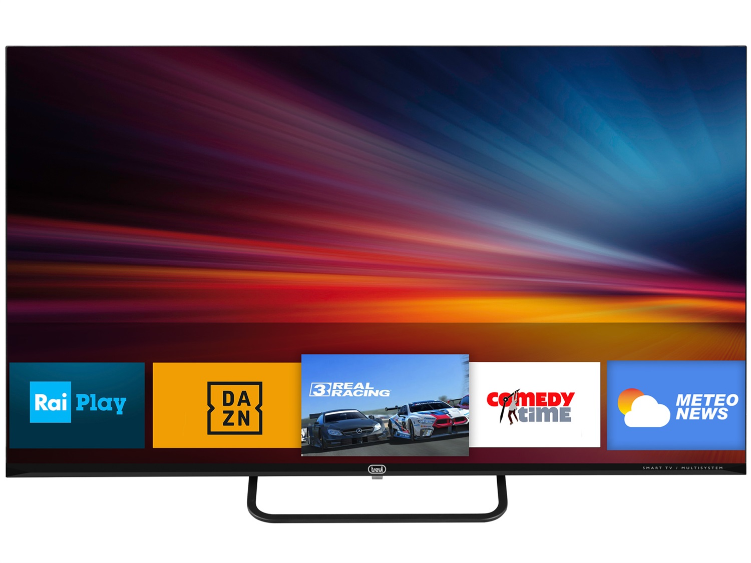 Trevi LTV 4302 SMART - Smart TV 43 Pollici Full HD LED con Android 12, Ricevitore Digitale, HDMI e Wi-Fi