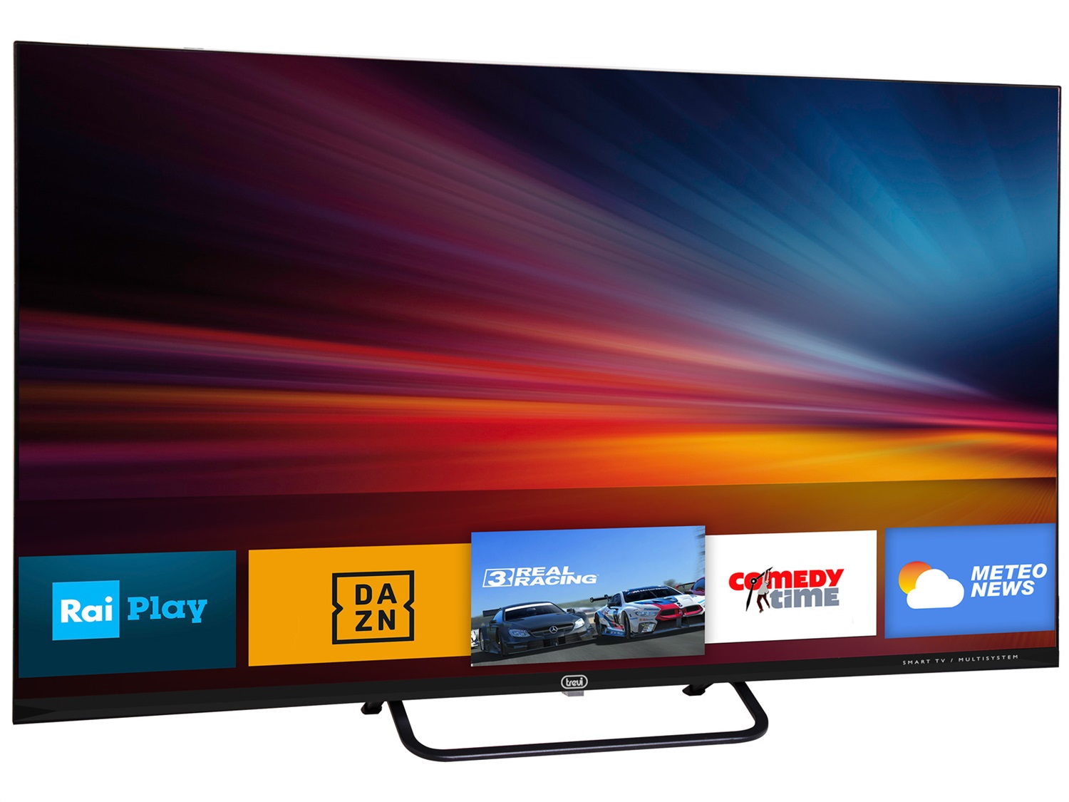 Trevi LTV 4302 SMART - Smart TV 43 Pollici Full HD LED con Android 12, Ricevitore Digitale, HDMI e Wi-Fi