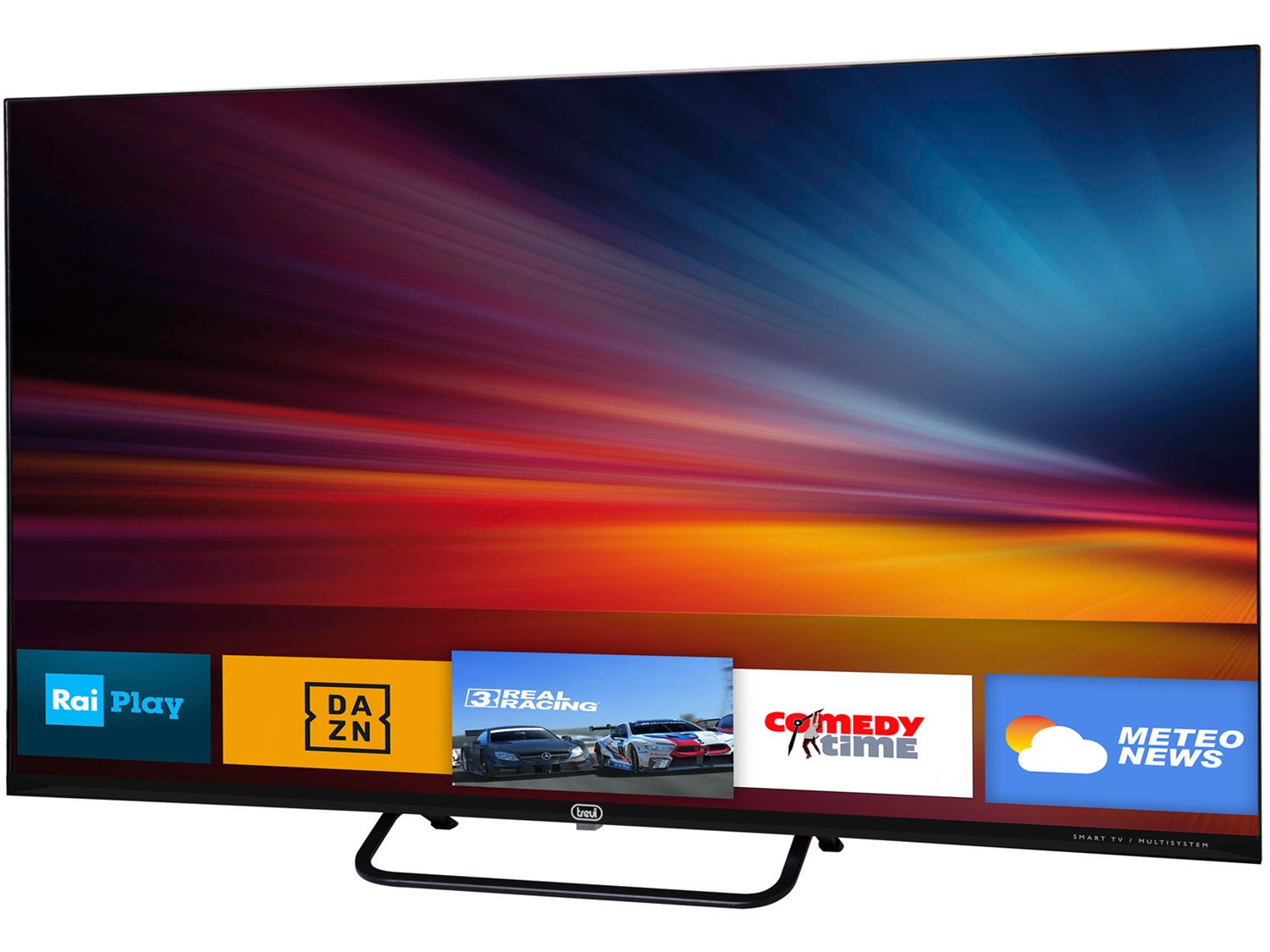 Trevi LTV 4302 SMART - Smart TV 43 Pollici Full HD LED con Android 12, Ricevitore Digitale, HDMI e Wi-Fi