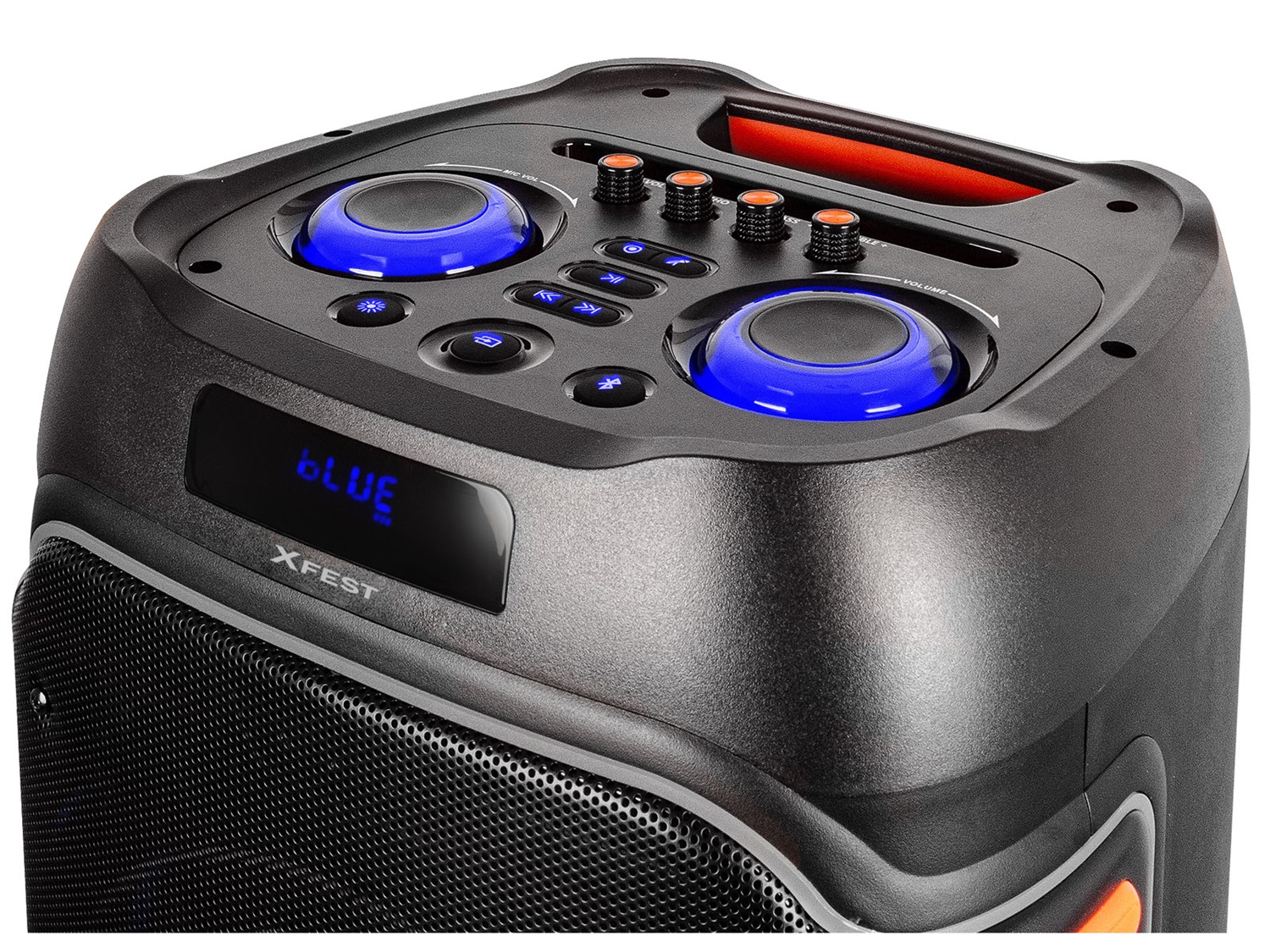 Trevi XF 3600 PRO Altoparlante da festa Wireless Nero 200 W con Microfono, USB, Micro SD, AUX-IN e Funzione TWS