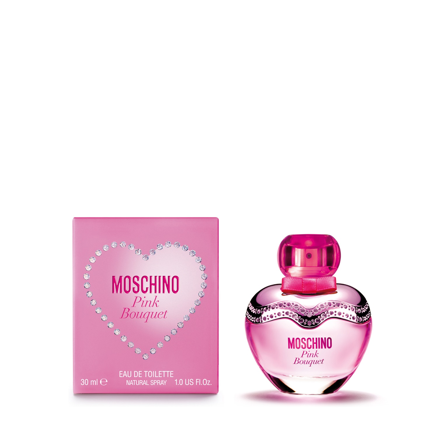 Moschino Pink Bouquet Eau de Toilette 30ml - Fragranza Floreale-Fruttata per Donna con Note di Bergamotto e Ananas