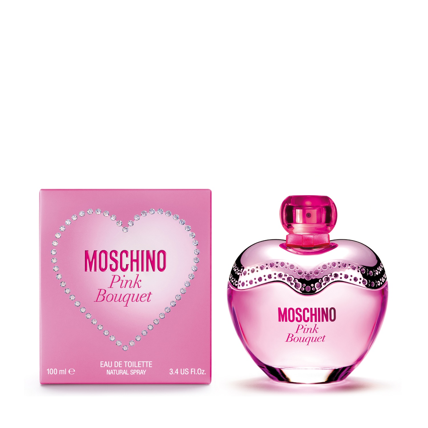 Moschino Pink Bouquet Eau de Toilette Donna 100 ml - Fragranza Floreale e Fruttata