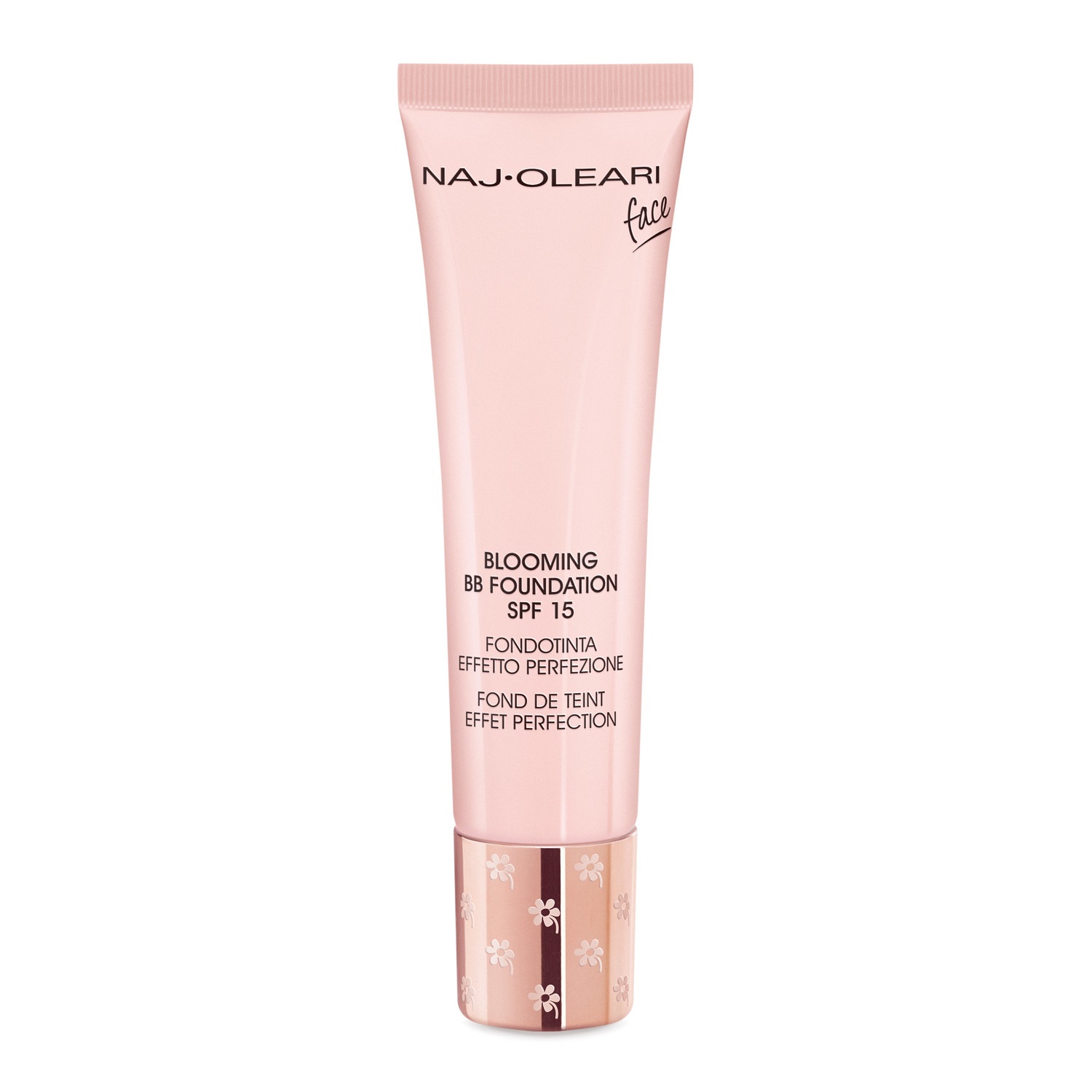 Naj-Oleari Blooming BB Foundation 03 Nudo - Fondotinta Fluido 30ml con SPF 15, Texture Soffice e Finish Luminoso