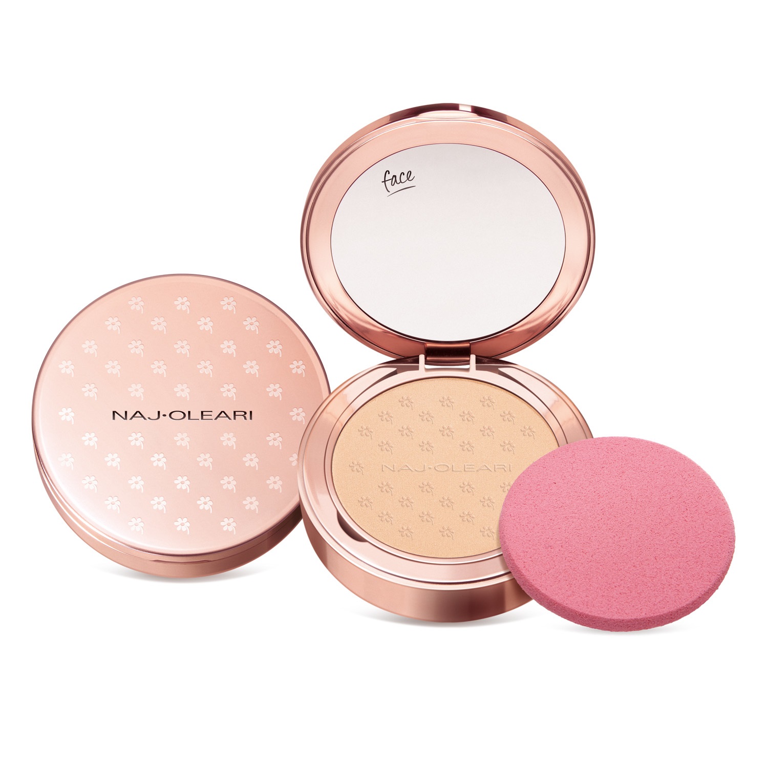 Naj-Oleari Silk Feel Wet & Dry Powder Foundation 01 Avorio - Fondotinta Compatto Opacizzante 9.5g per Pelli Normali e Miste