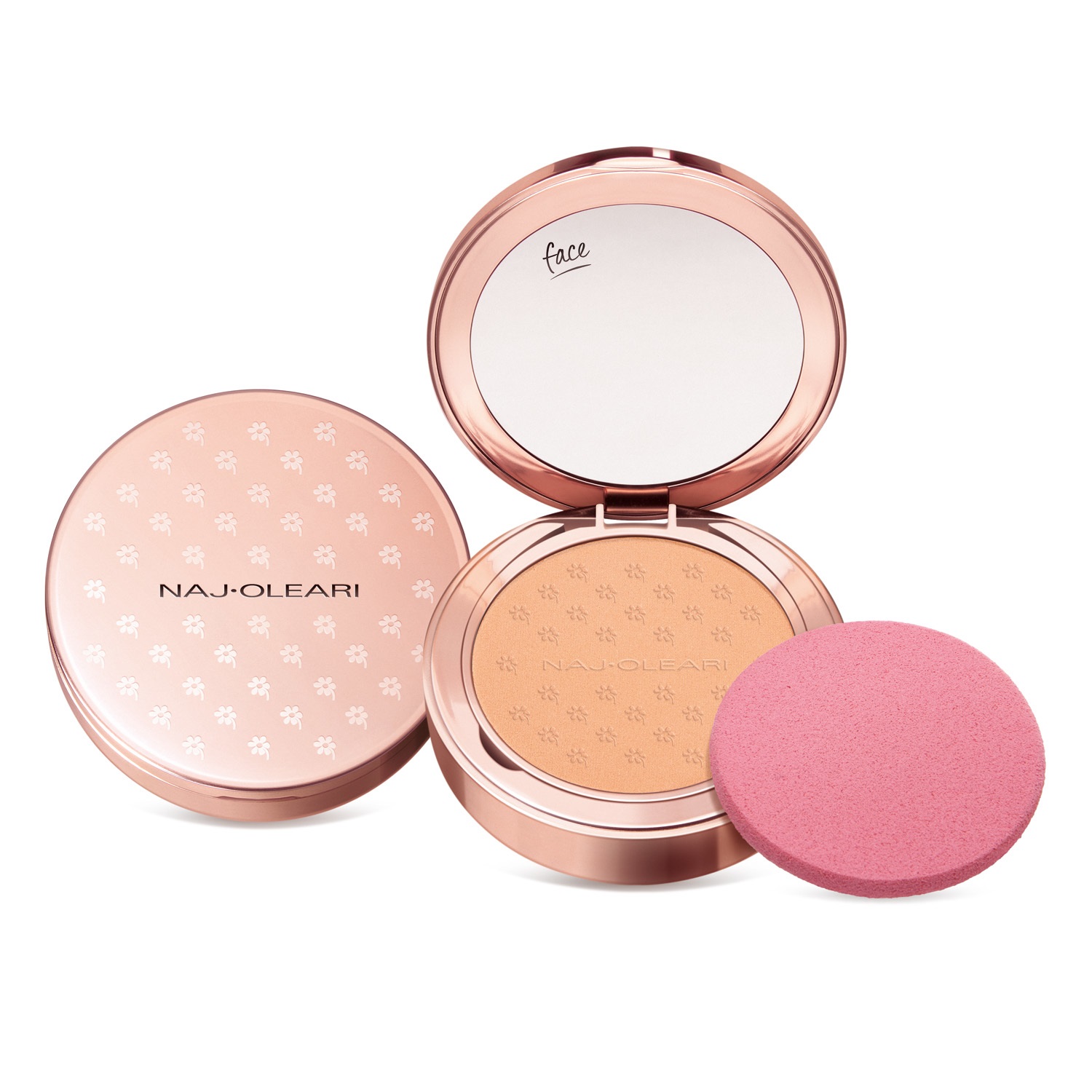 Naj-Oleari Silk Feel Wet & Dry Powder Foundation 02 Pesca - Fondotinta Compatto Opacizzante 9.5g per Pelli Normali e Miste