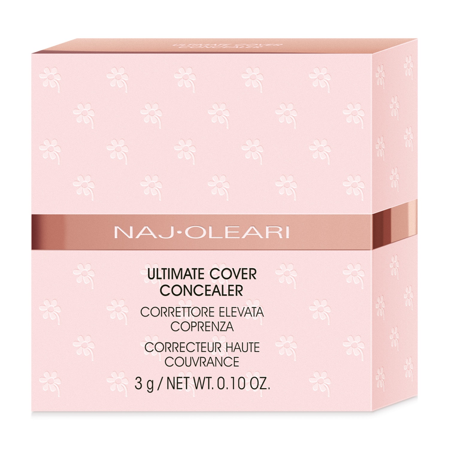 Naj-Oleari Ultimate Cover Concealer - Correttore in Crema ad Elevata Coprenza, Facile da Sfumare, 3g