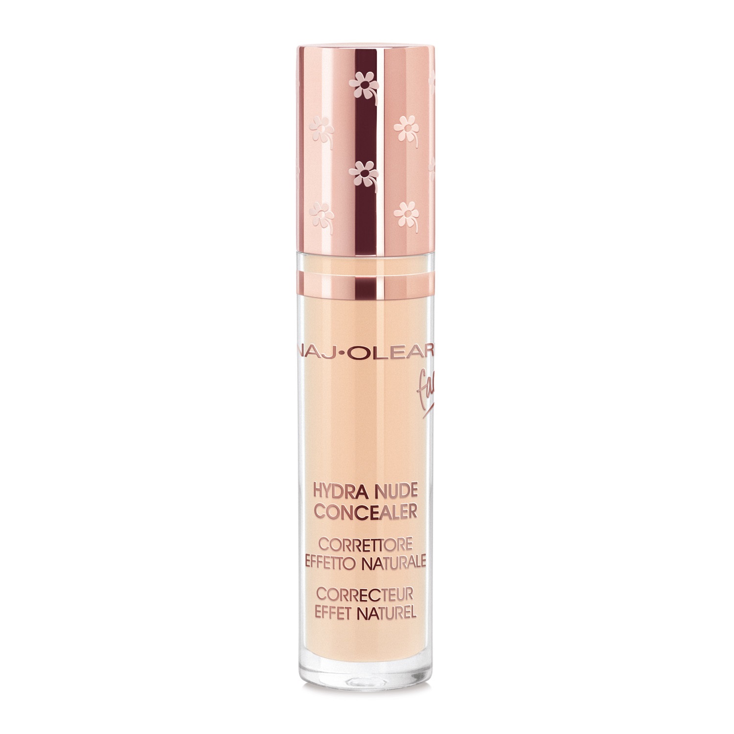 Naj-Oleari Hydra Nude Concealer 01 Avorio - Correttore Fluido Effetto Naturale con Acido Ialuronico