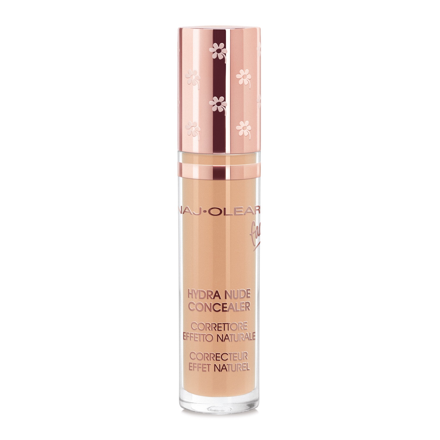 Naj-Oleari Hydra Nude Concealer 03 Miele - Correttore Fluido Effetto Naturale 4ml con Acido Ialuronico