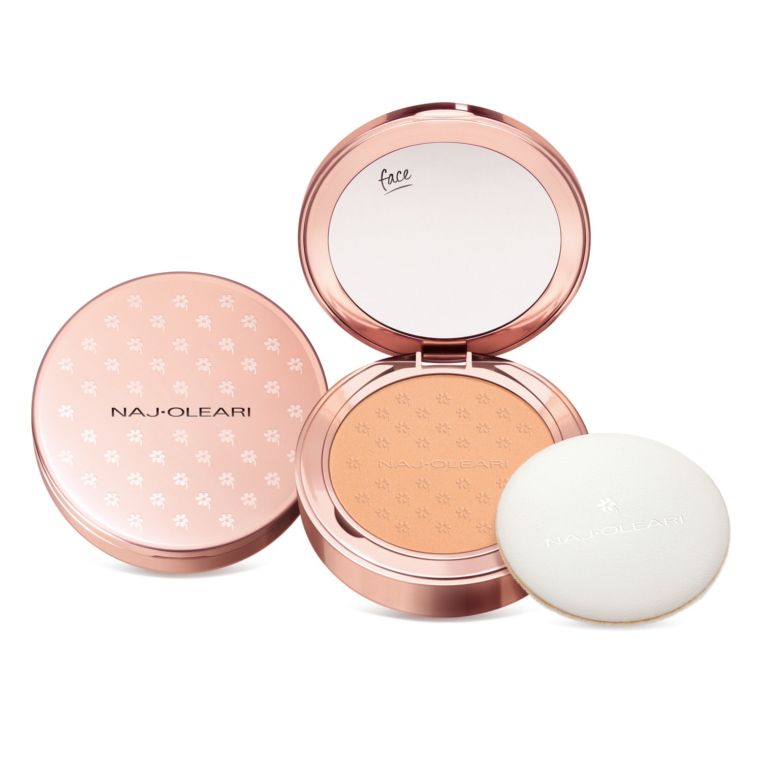 Naj-Oleari Skin Caress Pressed Powder 02 Rosa Pesca - Cipria Compatta Opacizzante 9.5g