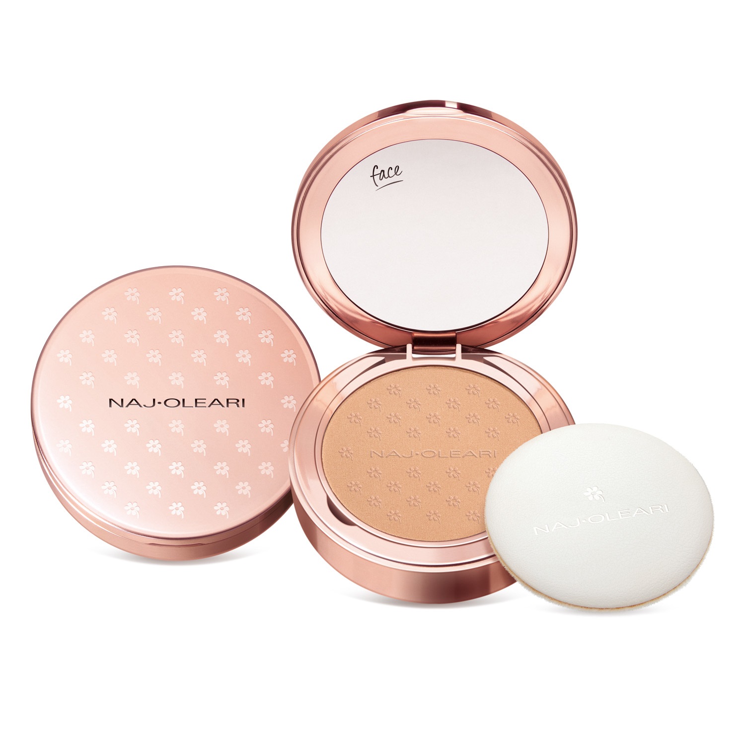 Naj-Oleari Skin Caress Pressed Powder 03 Sienna - Cipria Compatta Opacizzante per un Incarnato Zero Difetti