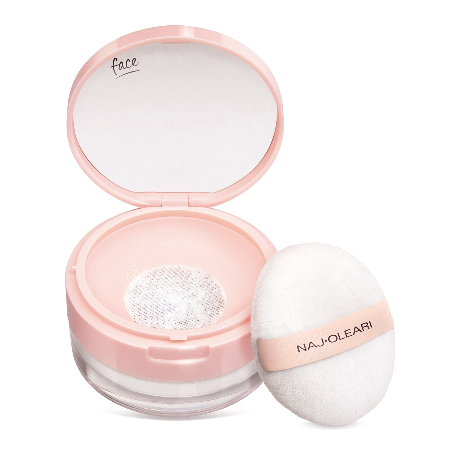 Naj-Oleari Matte Plume Loose Powder 9.5g - Polvere Viso Fissante Trasparente, Opacizzante e Leggera per Pelli Miste e Oleose