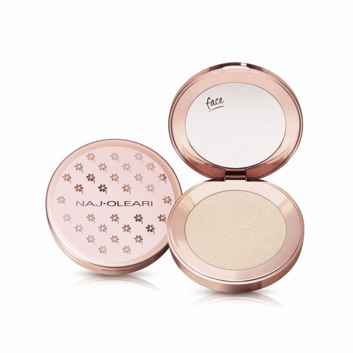 Naj Oleari Velvet Moon Highlighter - Illuminante Viso e Occhi 4GR, Colore 01 Aurora, Texture Cremosa e Leggera