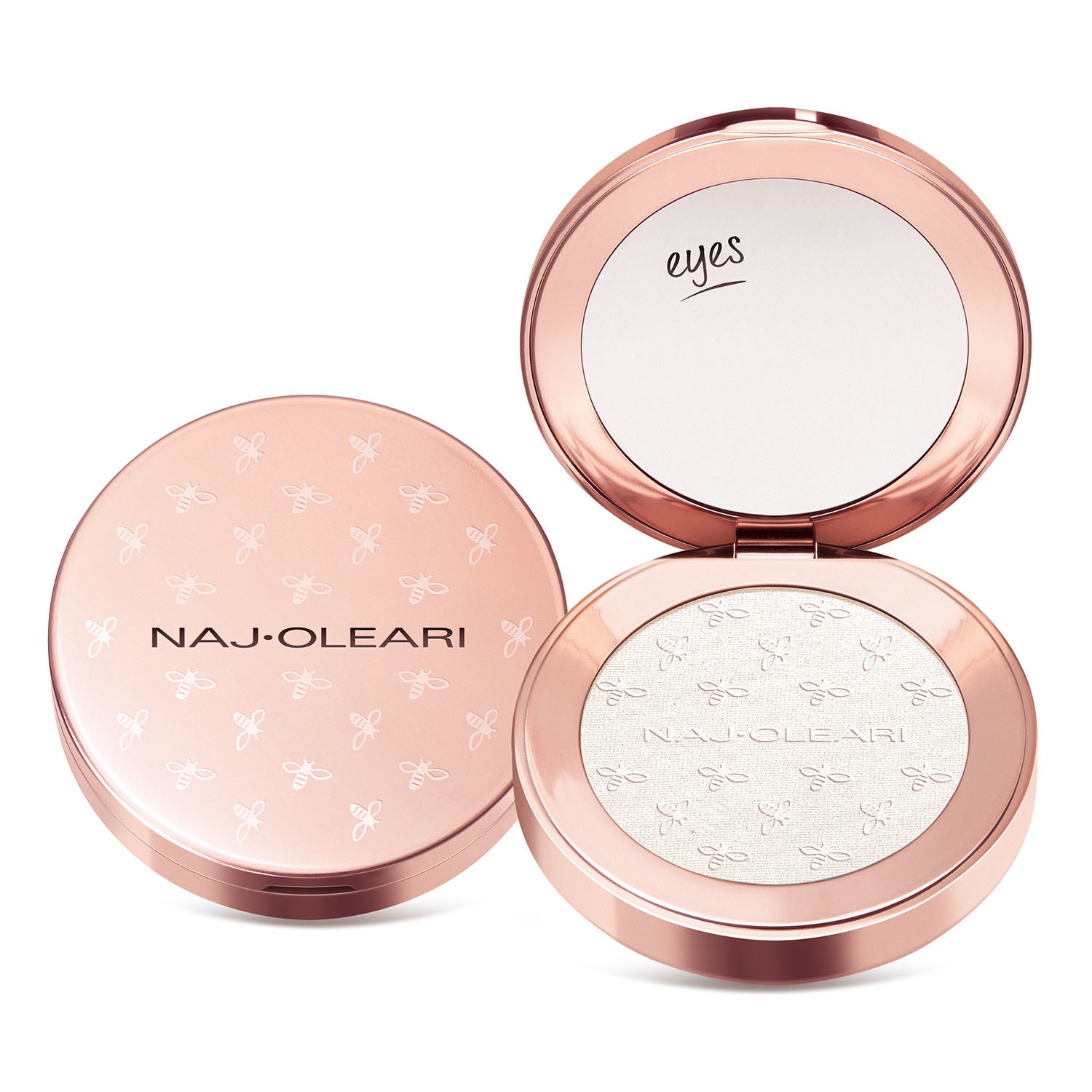 Naj-Oleari Colour Fair Eyeshadow Wet&Dry 01 Neve Perlata - Ombretto Ultra Pigmentato con Olio di Argan, 2g