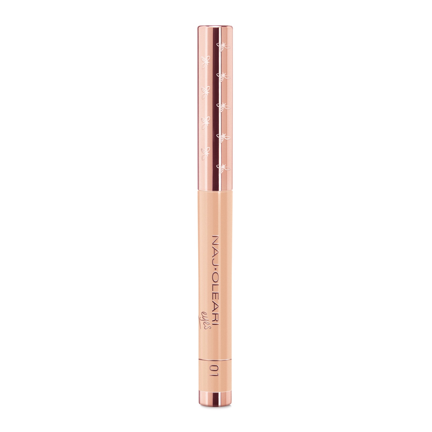 Naj-Oleari Absolute Stay Eyeshadow 01 Avorio Rosa - Ombretto in Stick a Lunghissima Tenuta e Resistente all'Acqua