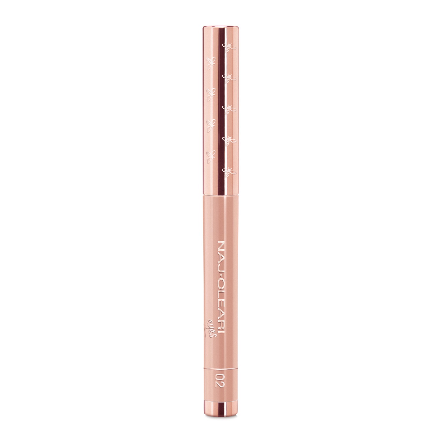 Naj-Oleari Absolute Stay Eyeshadow 02 Rosa Metallico - Ombretto in Stick a Lunghissima Tenuta e Resistente all'Acqua
