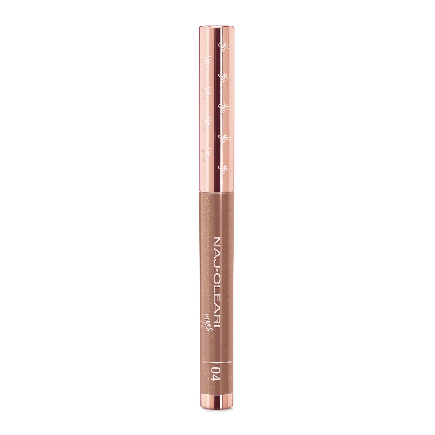 Naj-Oleari Absolute Stay Eyeshadow 04 Marrone Dorato - Ombretto in Stick a Lunghissima Tenuta, Resistente all'Acqua