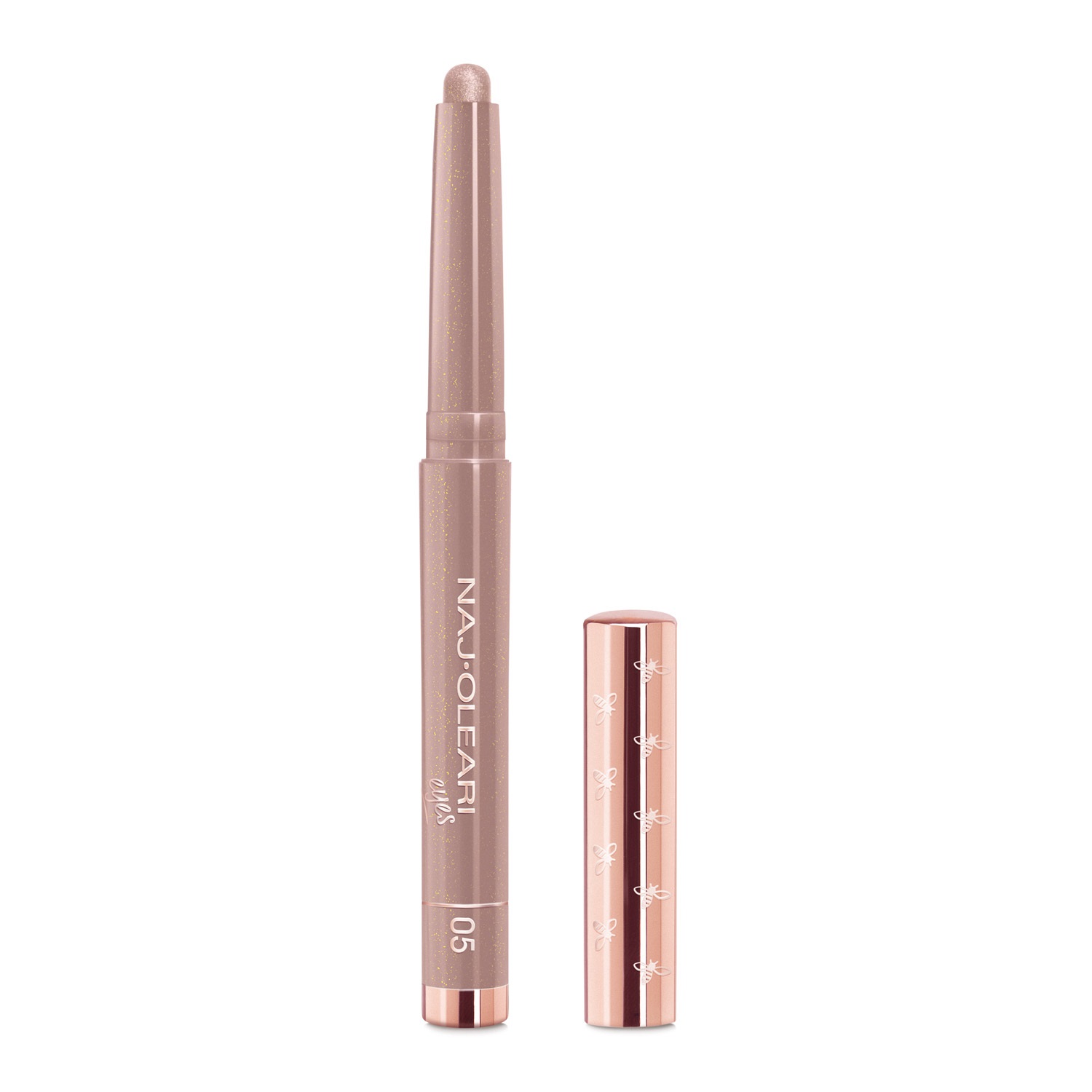 Naj-Oleari Absolute Stay Eyeshadow - Ombretto in Stick 05 Tortora Perlato, Lunghissima Tenuta e Resistente all'Acqua