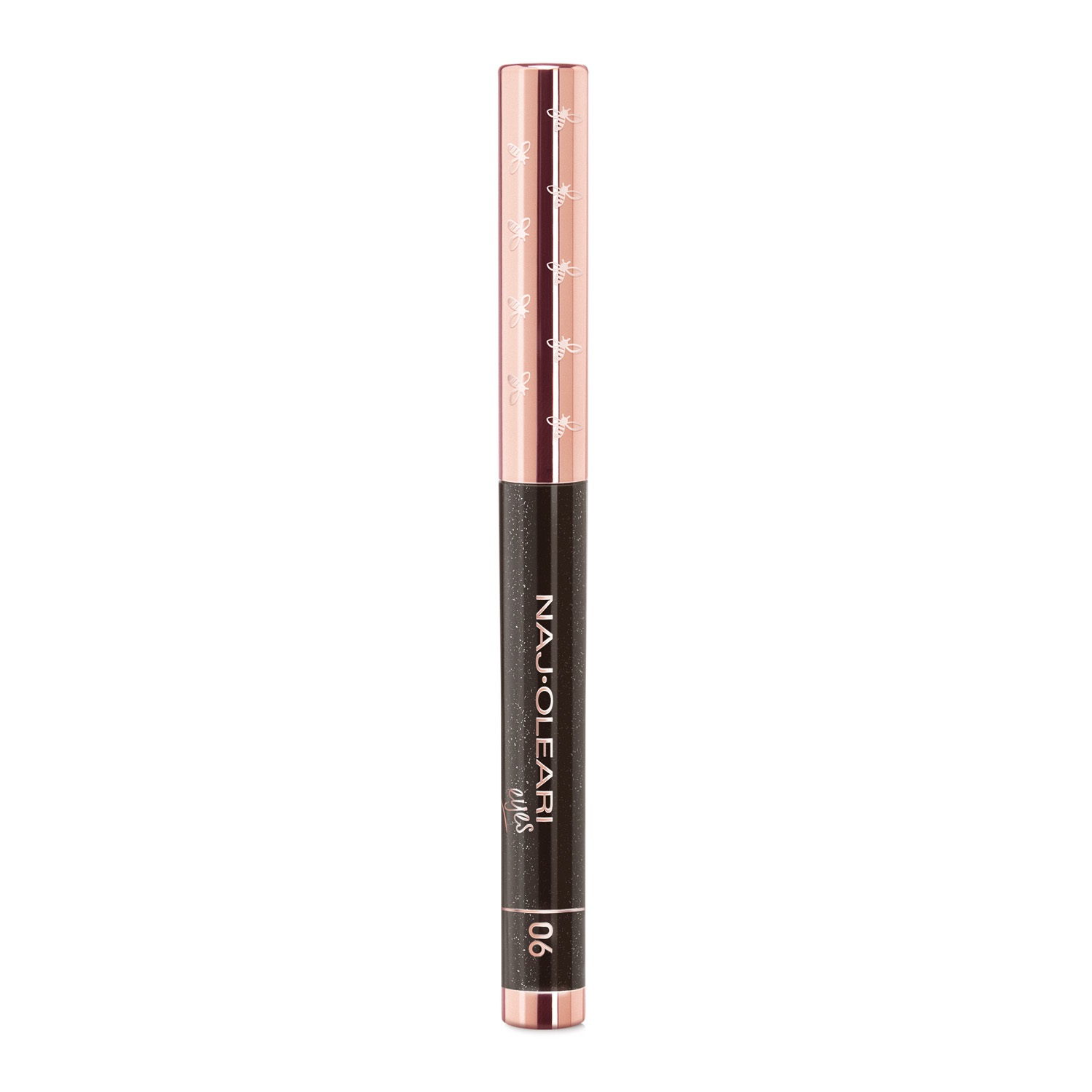 Naj Oleari Absolute Stay Eyeshadow 06 Nero Vinile - Ombretto in Stick a Lunghissima Tenuta, Resistente all'Acqua