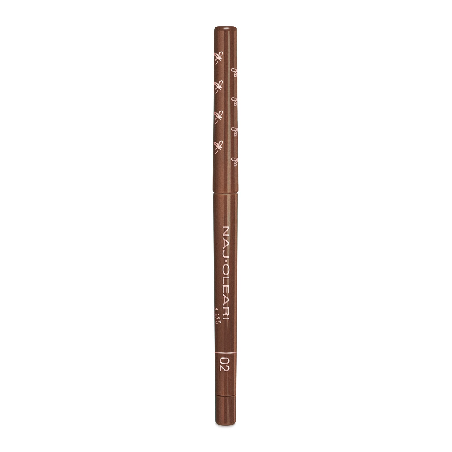 Naj Oleari Irresistible Eyeliner & Kajal 02 Marrone Dorato - Matita Kajal a Lunga Tenuta con Formula Cremosa e Estratti di Camomilla