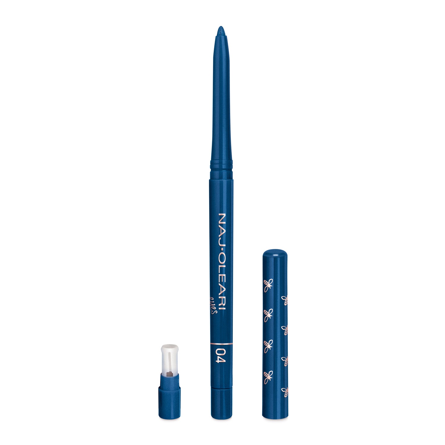 Naj-Oleari Irresistible Eyeliner & Kajal 04 Blu Notte Perlato - Matita Kajal a Lunga Tenuta con Formula Cremosa e Estratti di Camomilla