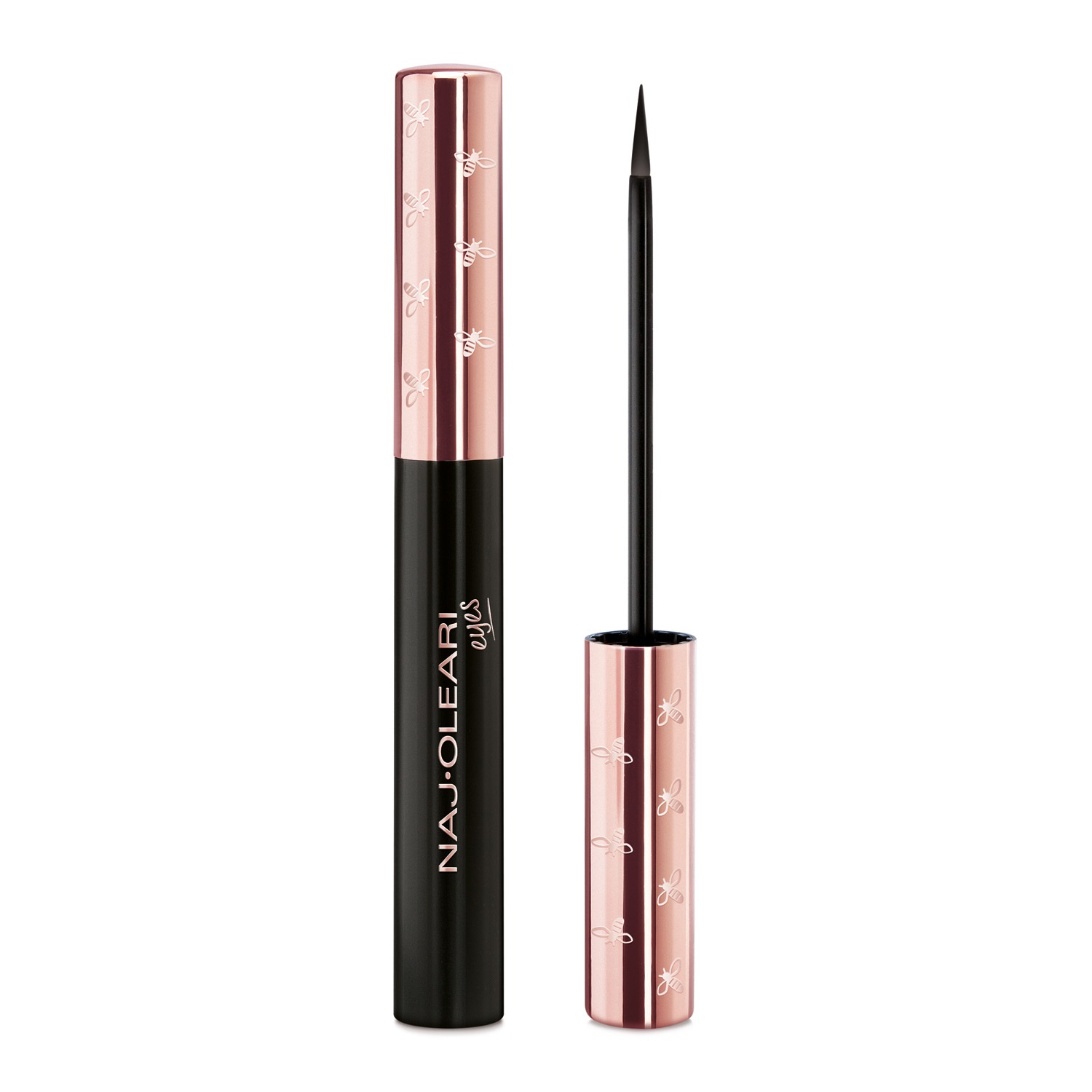 Naj-Oleari Impeccable Eyeliner 01 Nero Vinile - Eyeliner Fluido 4ml a Lunga Tenuta, Resistente all'Acqua, Effetto Gel
