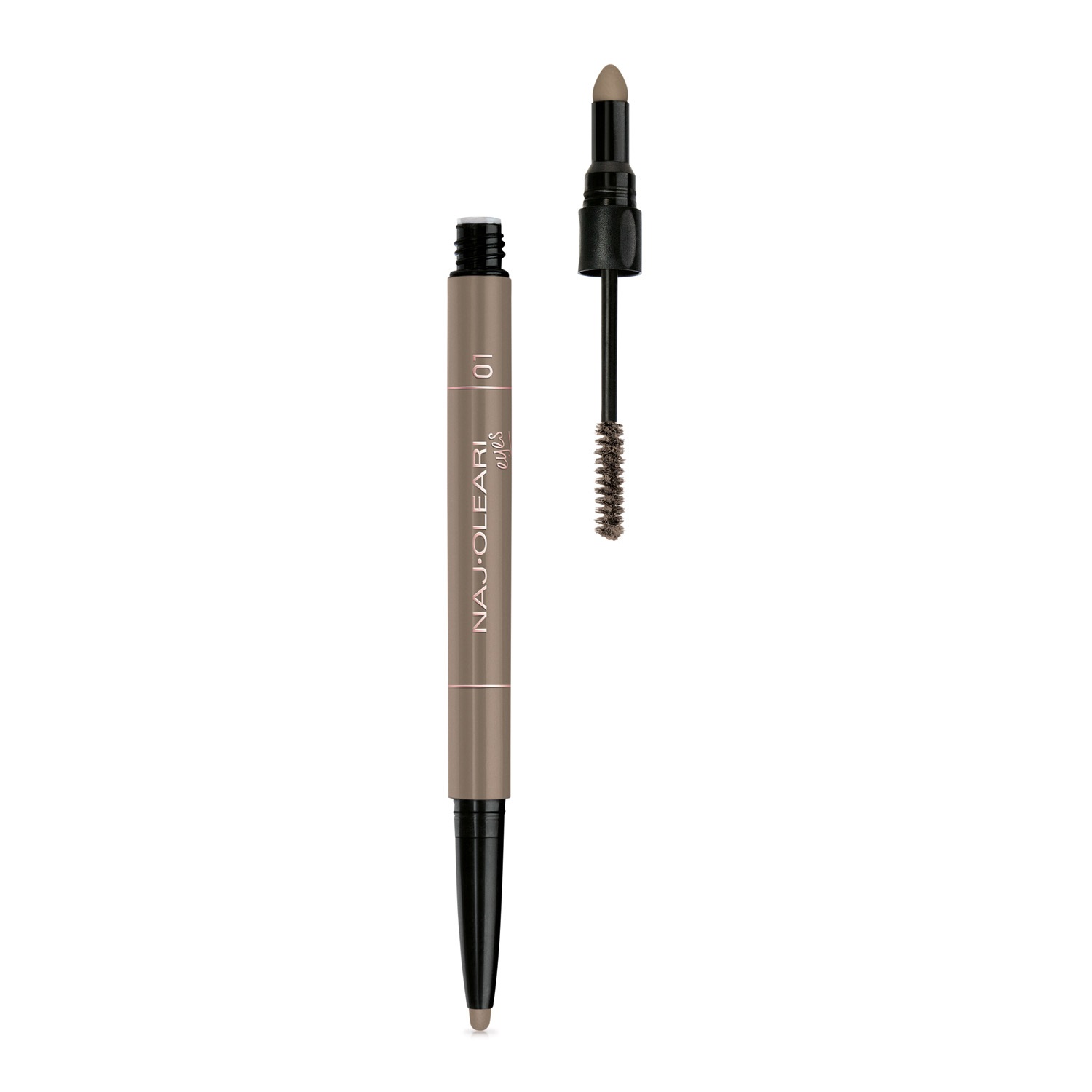Naj-Oleari 3in1 Perfect Brow - Matita Sopracciglia 01 Bionde con Gel Colorato e Sfumino