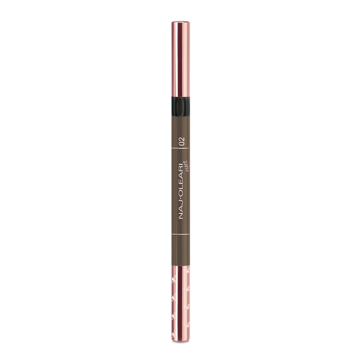 Naj-Oleari 3in1 Perfect Brow - Matita Sopracciglia 02 Castane con Gel Colorato e Sfumino