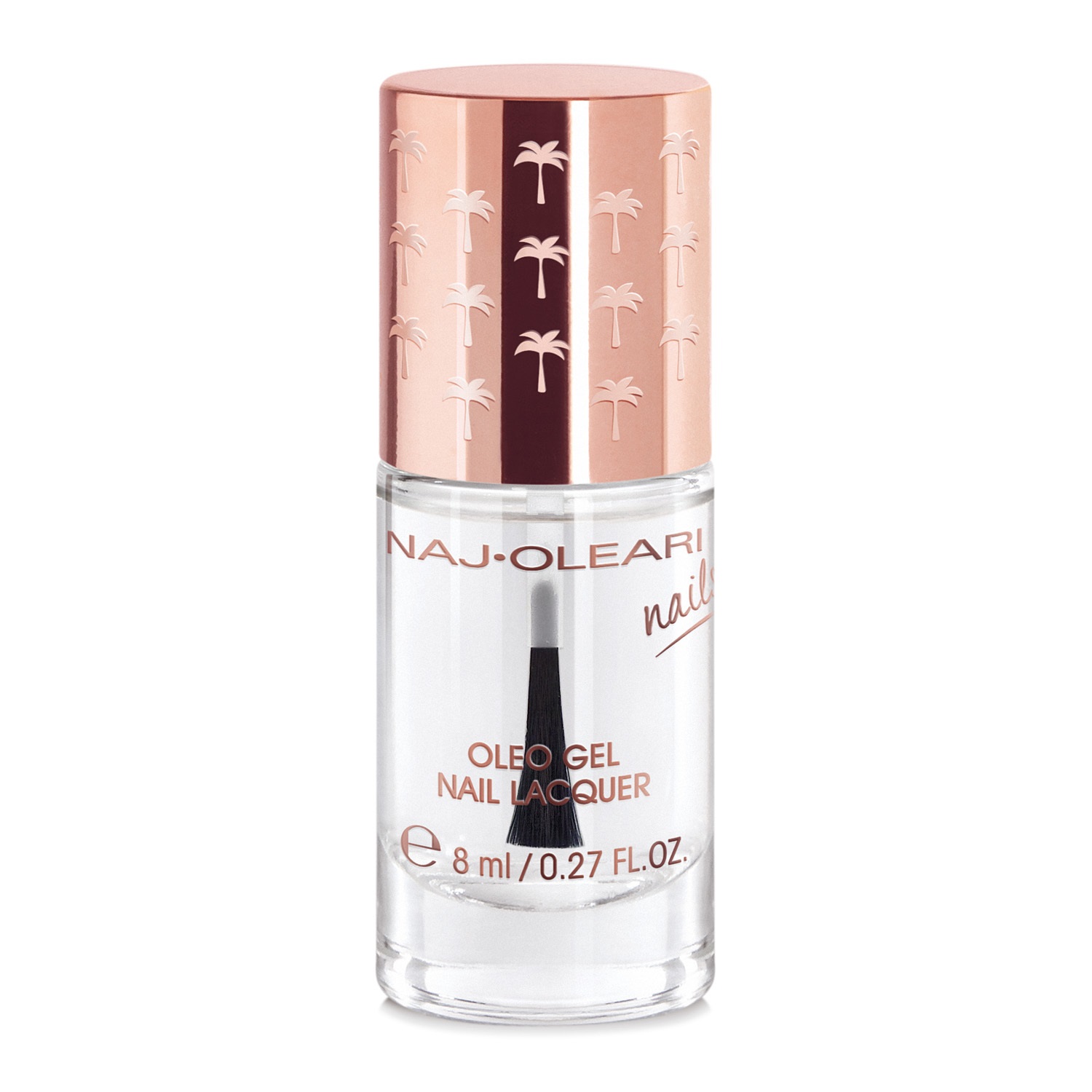 Naj-Oleari Oleo Gel Nail Lacquer 01 Cristallo - Smalto Effetto Gel con Oli Nutrienti, 8ml