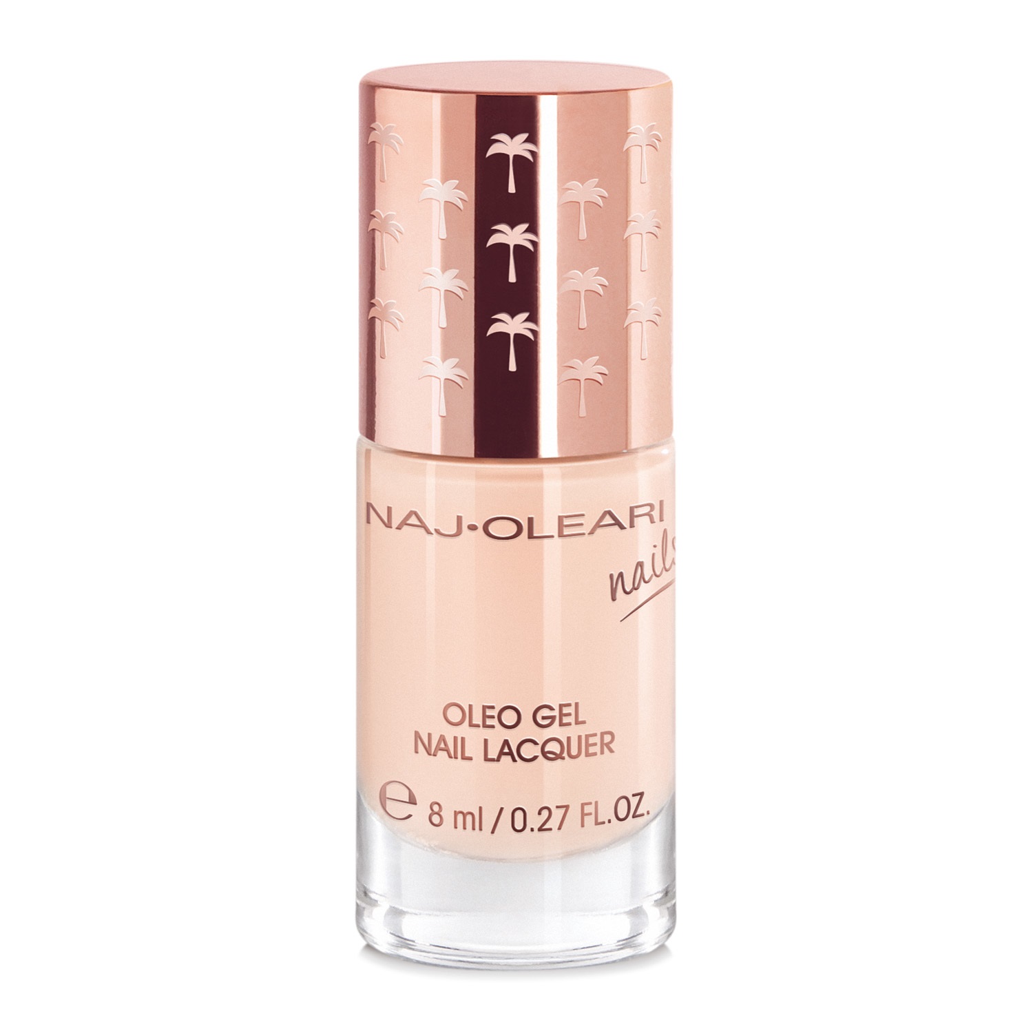 Naj-Oleari Oleo Gel Nail Lacquer 05 Rosa Porcellana - Smalto Effetto Gel con Olio di Avocado, Finish Ultra Brillante, 8ml