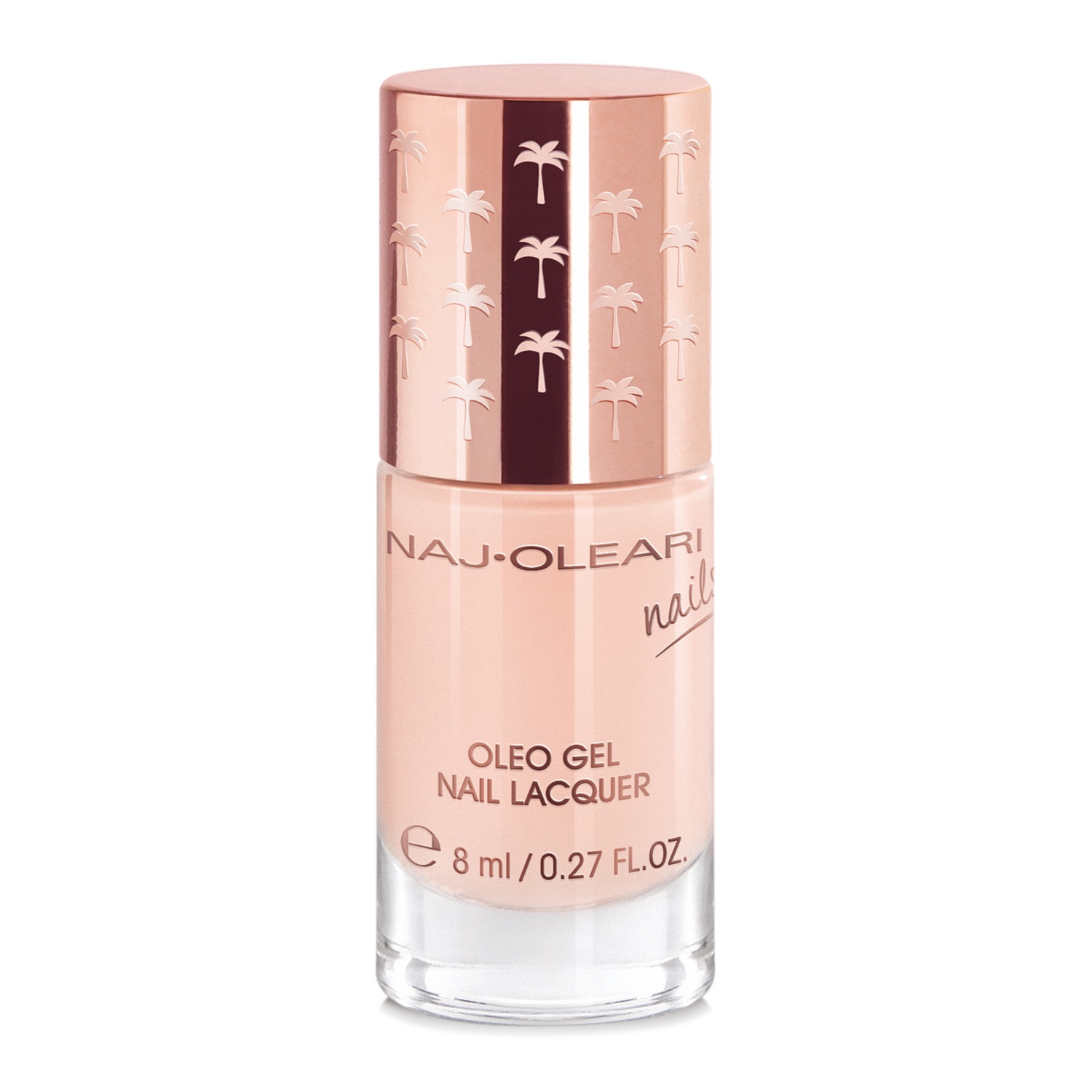 Naj-Oleari Oleo Gel Nail Lacquer 06 Rosa Cipria - Smalto Effetto Gel con Olio di Avocado Nutriente e Finish Ultra Brillante
