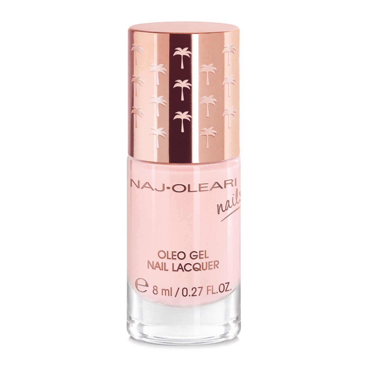Naj-Oleari Oleo Gel Nail Lacquer 07 Rosa Petalo - Smalto Effetto Gel con Olio di Avocado Nutriente, 8ml