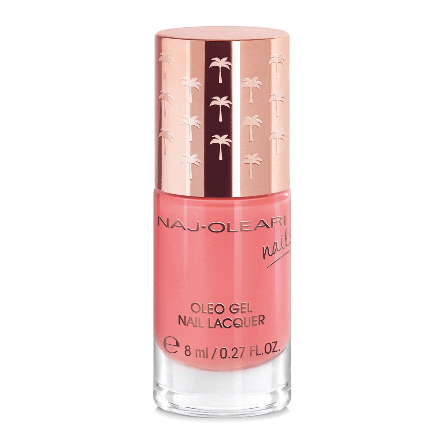 Naj-Oleari Oleo Gel Nail Lacquer 12 Rosa Fenicottero 8ml - Smalto Effetto Gel con Olio di Avocado Nutriente