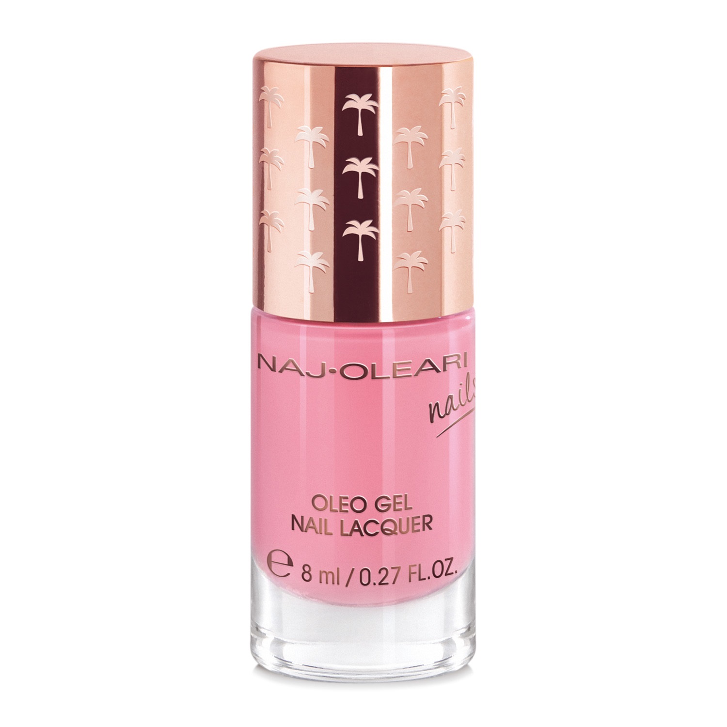 Naj-Oleari Oleo Gel Nail Lacquer 13 Rosa Ninfea - Smalto Effetto Gel 8ml con Olio di Avocado Nutriente
